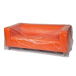 Show product details for 134" x 45" Clear Poly Sofa Cover 