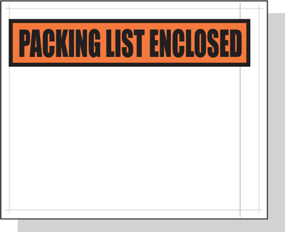 4.5 x 5.5 "Packing List Enclosed" 