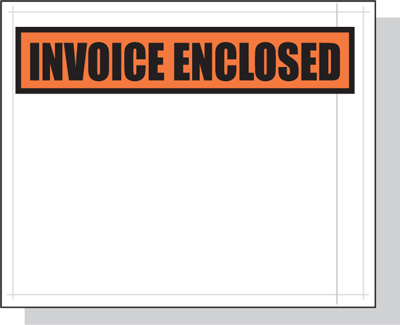 4.5 x 5.5 "Invoice Enclosed" 