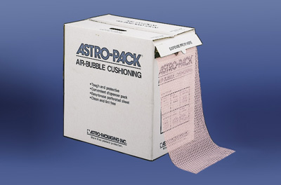 Pink Anti-Static Bubble Film & Dispenser